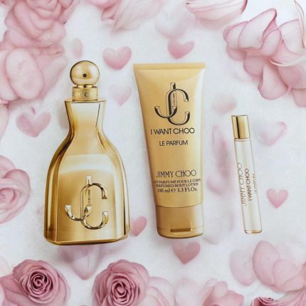 SET PERFUME I WANT CHOO JIMMY CHOO LEPARFUM MUJER EDP 100ML + MINI 7.5 ML + BODY LOTION 100ML
